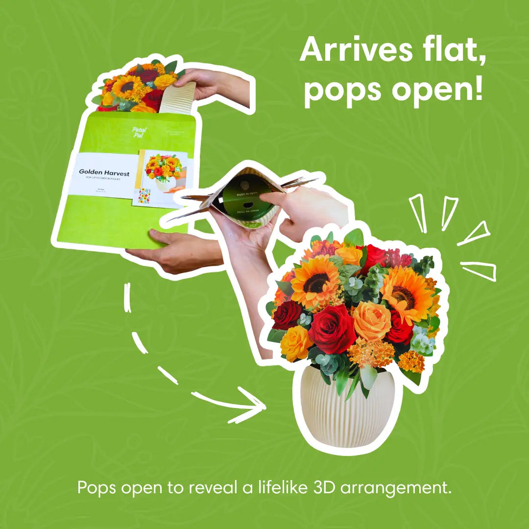 Golden Harvest Pop-Up Bouquet PetalPal