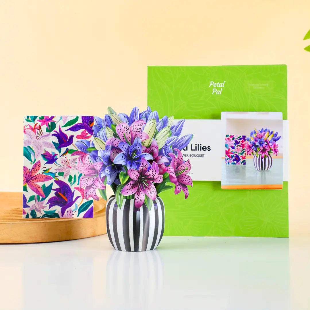 Mini Spotted Lilies Pop-Up Bouquet PetalPal