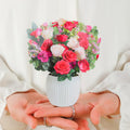 Mini Rosy Radiance Pop-up Bouquet