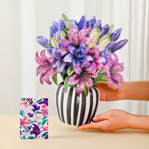 Spotted Lilies Pop-Up Bouquet