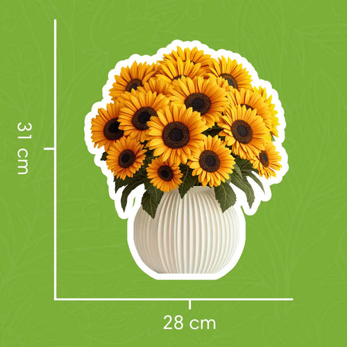 Sunflower Smiles Pop-Up Bouquet
